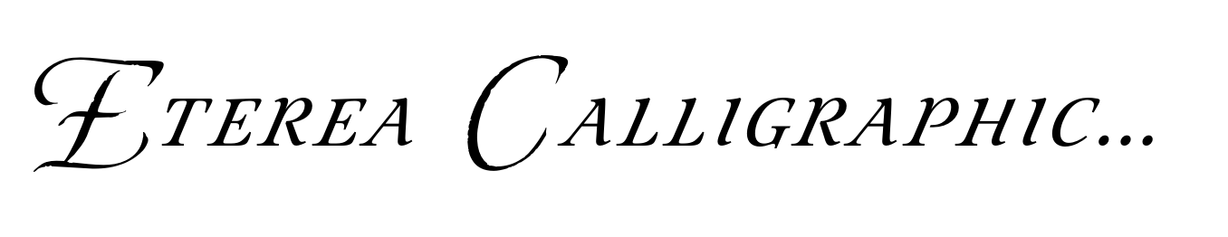 Eterea Calligraphic Caps Italic